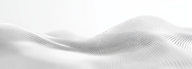Poster - The digital technology wave. A light cyberspace with motion dots and lines. Futuristic digital background stock. Big data analytics. 3D rendering.