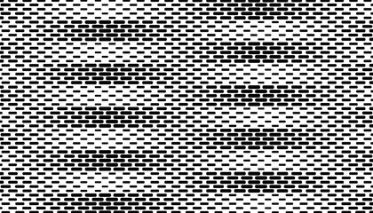 Poster - Transition effect seamless pattern with black shape on white background. Modern pattern for design element. Vector Format Illustration 