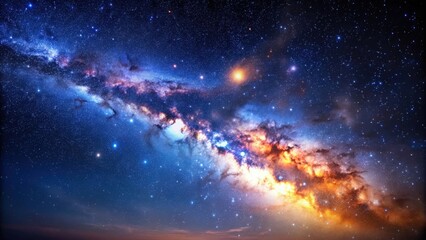 Night sky with stars and galaxy in outer space, universe background, night sky, stars, galaxy, outer space, universe