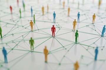 Colorful Network of Interconnected People