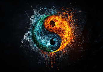 Yin Yang Water and Fire.