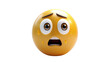 © basketman23 - 3D Emoji with a look of fear ,isolated on a pure white background