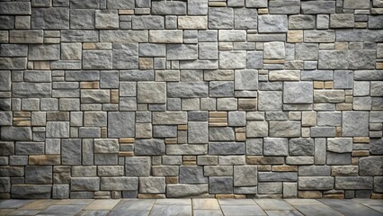 Wall Mural - Grey stone wall textured background for exterior design, stone, wall, grey, background, texture, exterior, natural