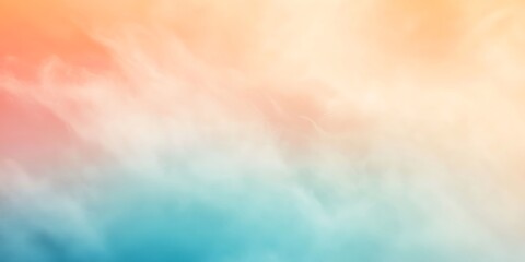 Wall Mural - Gradient light red, peach to teal abstract backdrop