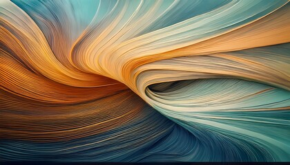 Poster - Abstract organic lines as panorama wallpaper background