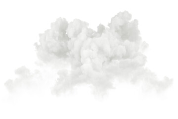 Wall Mural - peace mass clouds isolated on transparent backgrounds 3d rendering png