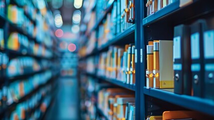 Fototapete - Explore the organization methods used in a well-maintained document archive. Write about cataloging systems, indexing methods, and how proper organization enhances accessibility 