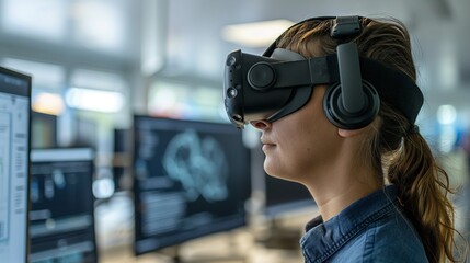 Virtual reality training simulator, teaching employees