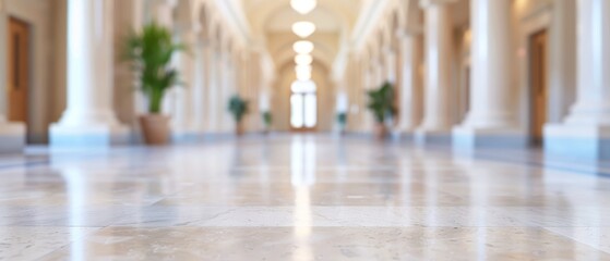 Sticker - columns, archways, potted plants on floor