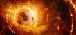 © original logo - A soccer ball surrounded by a fiery ring, sparks and energy. The image is a dynamic and energetic representation of the sport.