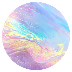 Poster - PNG Colorful abstract circular gradient