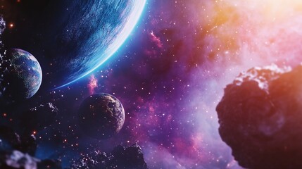 Wall Mural - Celestial Wonders: A Cosmic Journey