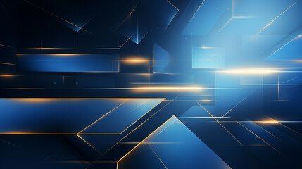Poster - abstract background consisting of triangle and geometric square shape and light blue seamless retro 