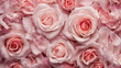 © Jeannette - A close-up of an elegant floral arrangement featuring soft pink roses and delicate petals