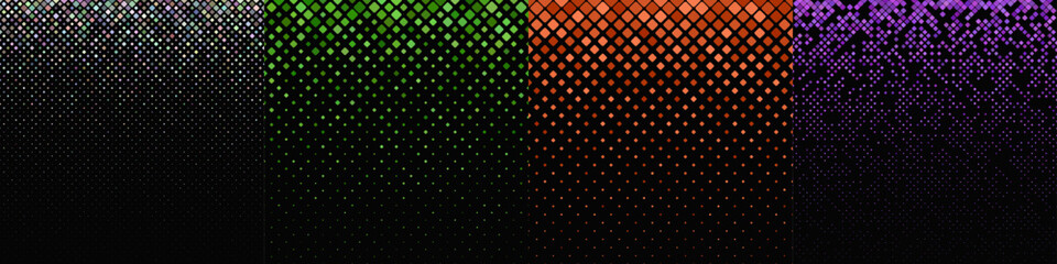 Poster - Abstract diagonal square pattern collection