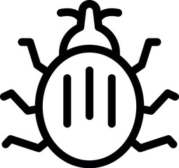 Poster - Colorado potato beetle icon representing pest control and insects