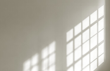 Canvas Print - Shadows cast by sunlight filtering through windows, cut out