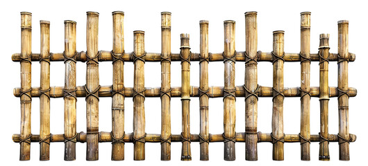 Wall Mural - Bamboo fence, cut out