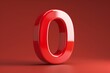 © AminaDesign - This striking 3D rendering of the letter O in glossy red stands out against a neutral background, showcasing modern typography and the essence of creativity in visual art and design