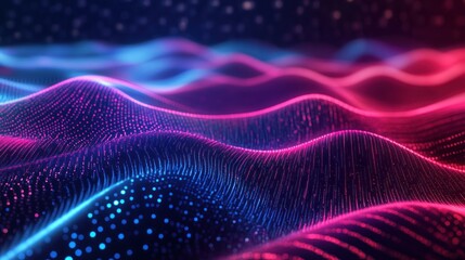 Wall Mural - Abstract Neon Waves