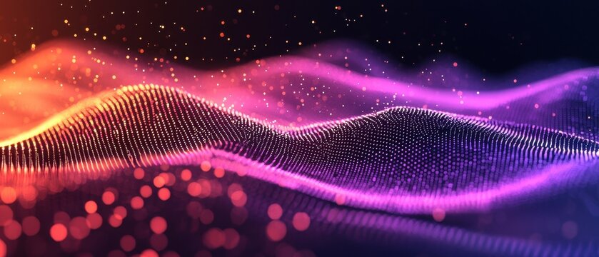 Abstract dot point connect 