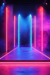 Wall Mural - Futuristic concert stage 