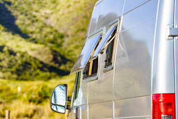 Wall Mural - Campervan camping on nature