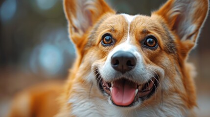 Wall Mural - Portrait of a Happy Dog