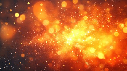 Wall Mural - ember overlay. red glowing fire sparkles in cosmos science explosion background