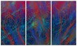 Modern interior triptych