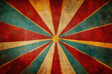 Sticker - Sunburst Pattern on Grungy Background