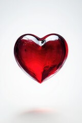 Wall Mural - Heart-shaped balloon in mid-air