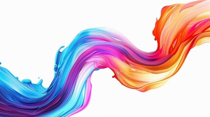 Wall Mural - the vibrant swirling colors create a dynamic and captivating abstract flow, making it ideal for vari