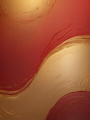 Wall Mural - gradient gold to red smooth grainy texture transition background