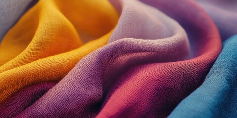 Poster - Close-up of vibrant fabric