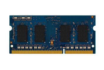 Poster - RAM, SO-DIMM form factor, on white background in isolation