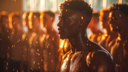Poster - A motivating photo essay that follows the journey of a group of gym buddies as they train together