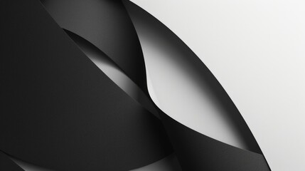 Poster - A close-up shot of a curved surface in black and white