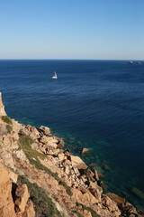 yacht in the sea