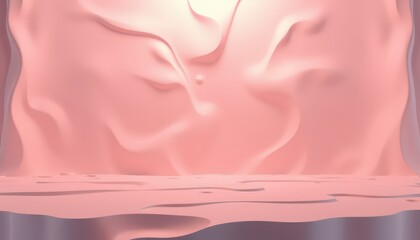 Wall Mural - Abstract Pink Background with Wavy Surface.