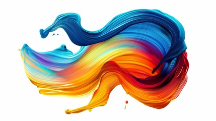 Wall Mural - an artistic blend of vivid colors that creates a dynamic fluid swirl, which is perfect for modern de