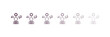 © Design_Farm - user-generated content outline icon. Linear vector from technology concept. 6 different line style user-generated content icon included thin, light, regular, medium, bold, black