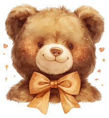 Poster - PNG  Cute teddy bear illustration