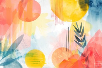 Poster - A vibrant artwork featuring a mix of colors and textures