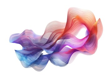 Poster - A colorful object on a plain white background