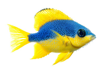 with background a yellow blue separated from white and transparent background