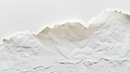 Poster - A close-up view of a snow-covered mountain peak with rugged terrain and winter landscape