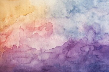 Poster - A beautiful watercolor painting displayed on a wall, perfect for interior design or art-related contexts