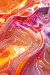 Poster - A detailed view of vibrant liquid paint, great for art-related projects or illustrations