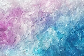 Poster - Close-up shot of a piece of paper with a pink and blue background, ideal for use in creative projects where a pop of color is needed